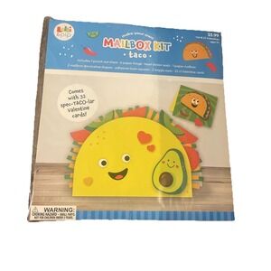 BRAND NEW Taco Valentine Mailbox Kit And Valentine's Cards NIB Kids Crafts DIY